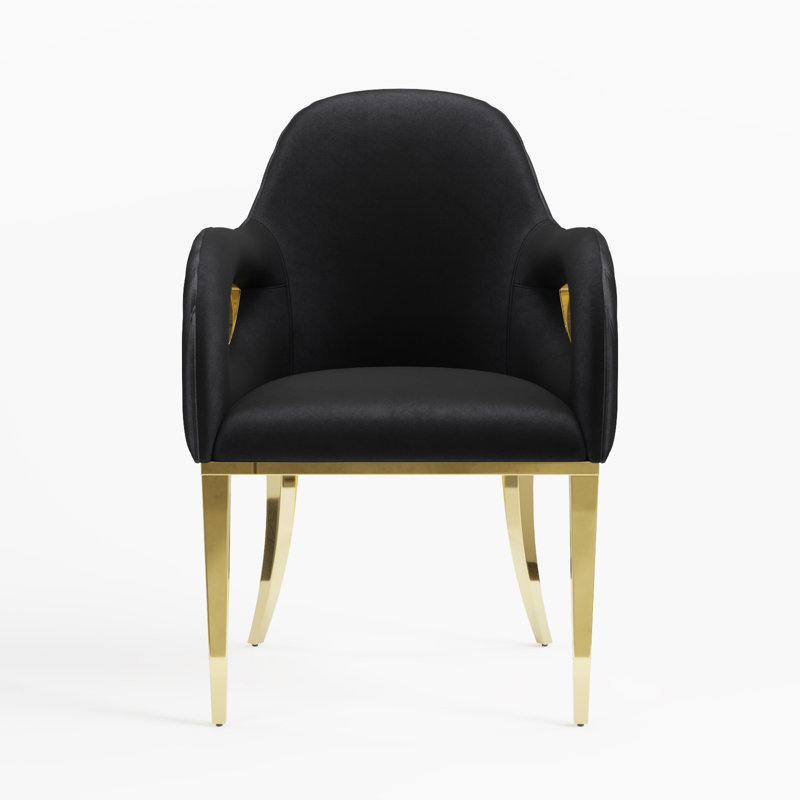Coopersburg 18.6'' H Velvet Upholstered Armchair