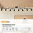8-Light Matte Black Adjustable Track Lighting Fixture(GU10 Socket, Bulb Not Included)