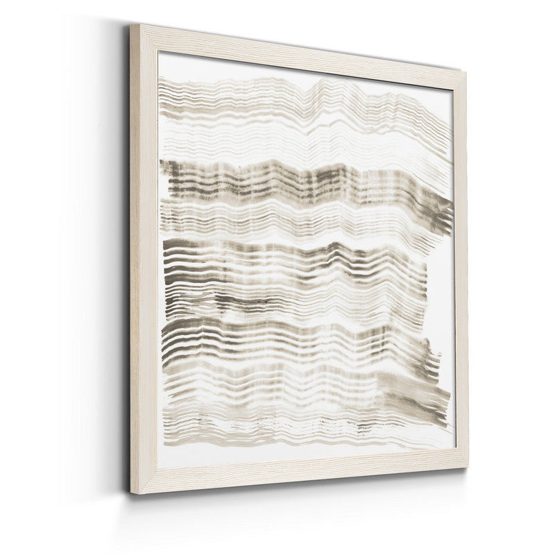 Accordéon majuscule III, reproduction d’art sur toile encadrée, Cadre blanc, H 21 po x l 21 po x P 1 po