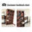 French-Style Vintage White Waxwood Storage Floor Cabinet-1971607582