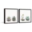 Round Glass Terrarium by Marmont Hill - 2 Piece Single Picture Frame Painting Set-72532494