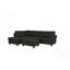 Canapé modulaire, 3 pièces Canapé modulaire contemporain en frêne noir