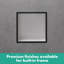 XtraStoris Individual Wall Niche Matte White with Design Frame 15.38" x 9.5" x 4"-562974322