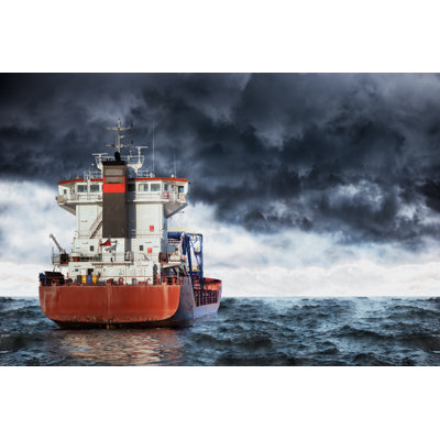 Storm at Sea 1 Piece Wrapped Canvas Wall Art