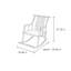 Chaise berçante en bois massif