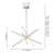Burcker Aluminum Dimmable LED Modern Linear Chandelier-88893583-102743057