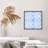 Abstract Blue Damask Pattern V Classical Unframed Art Print-687482904