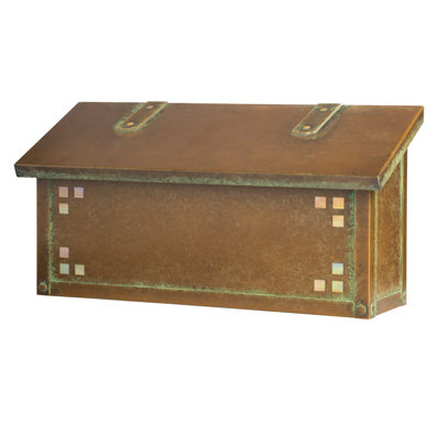 Pasadena Brass Wall Mounted Mailbox