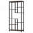 6-Tier Rustic Brown Industrial 8-Shelf Etagere Bookcase Storage
