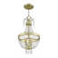 Lustre empire 3 lumières avec détails en cristal Rachedi-19295037