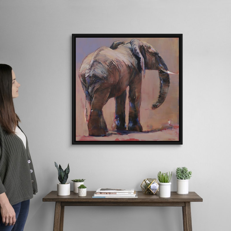 Reproduction d'art sur toile, H 32 po x l 32 po x P 1,75 po, Cadre flottant noir