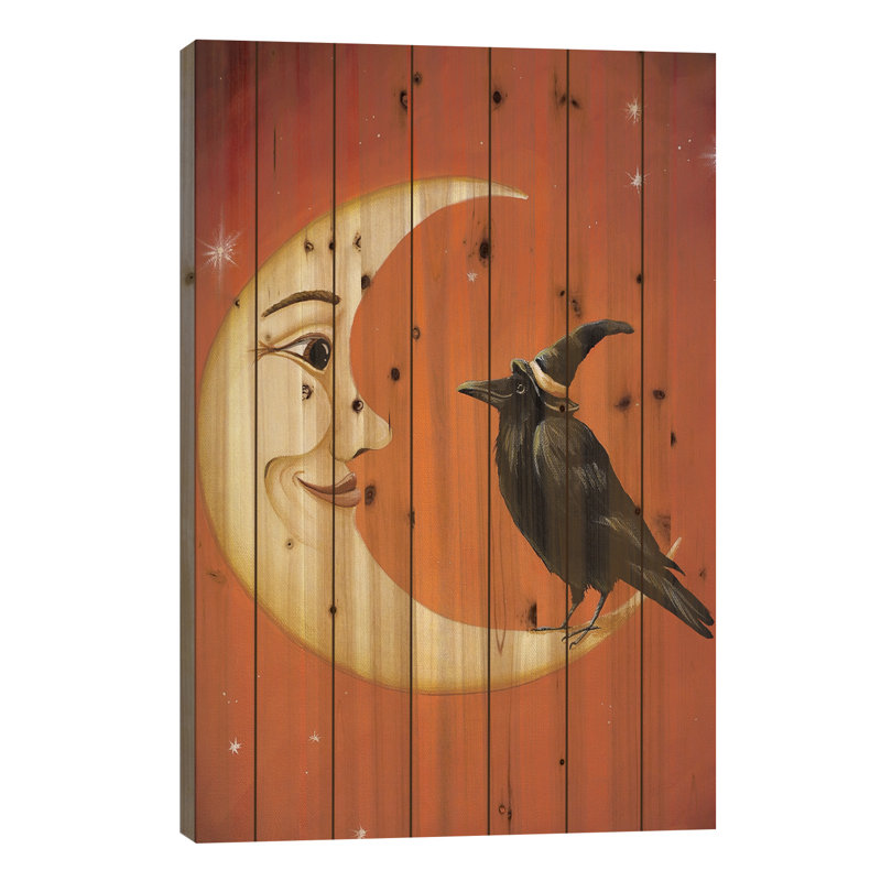 Le corbeau de la lune, H 40 po x l 26 po x P 1,5 po