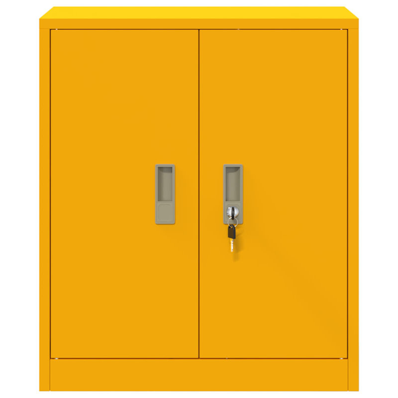 Storage Cabinet, Mustard Yellow