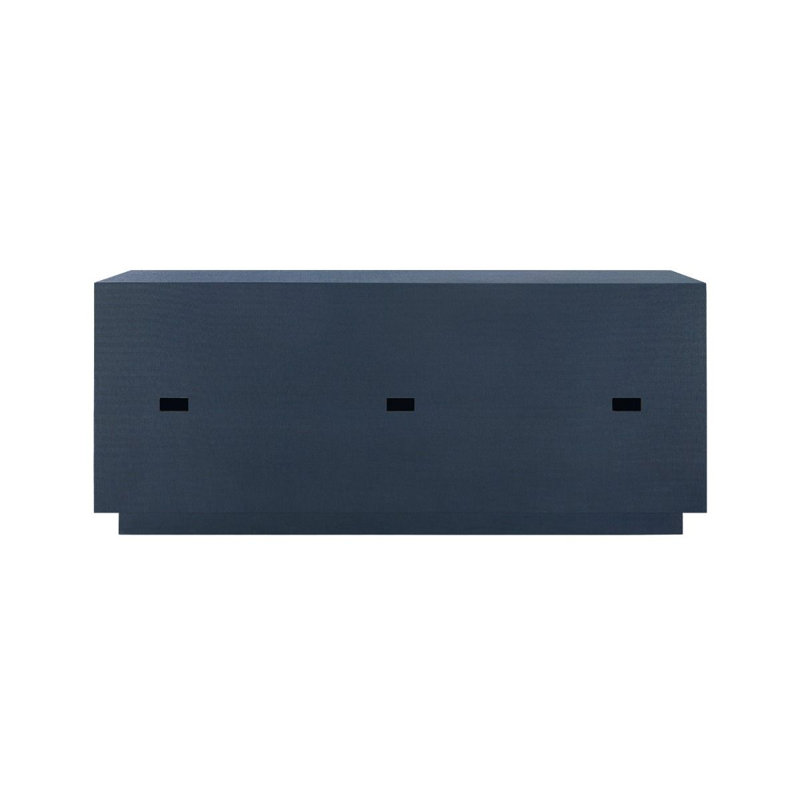 Ansel 72'' W Sideboard, Navy Blue, Kelly - Trapezoid, Polished Brass