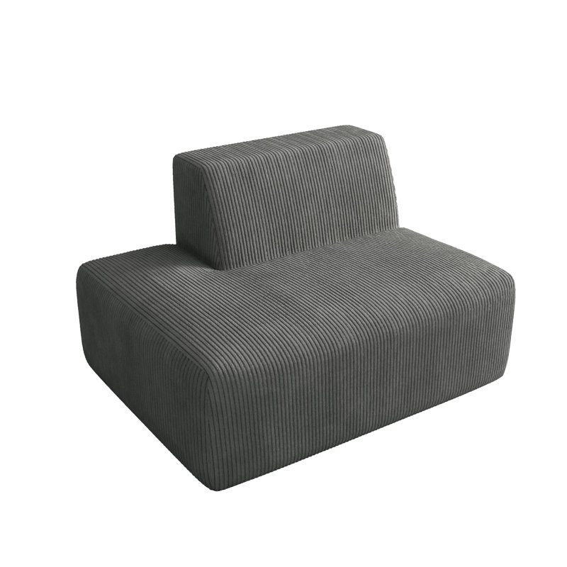 Berlare 128.8Cm Wide Side Chair, Grey