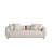 Capri Modern Curved Upholstered Sofa with Deep Seating
