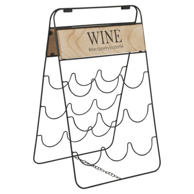 Comer Wine Bottle Rack in Black