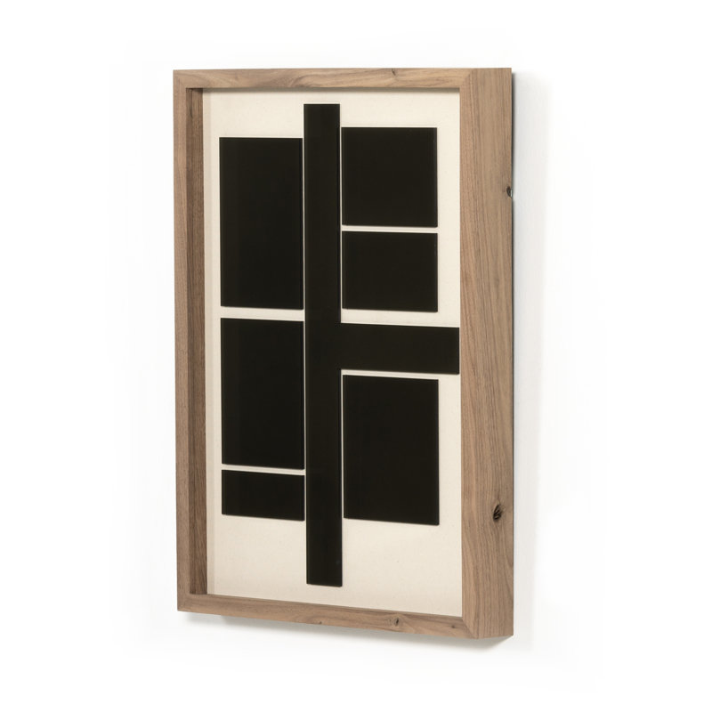 Intersect Smoke Gray Print, Black