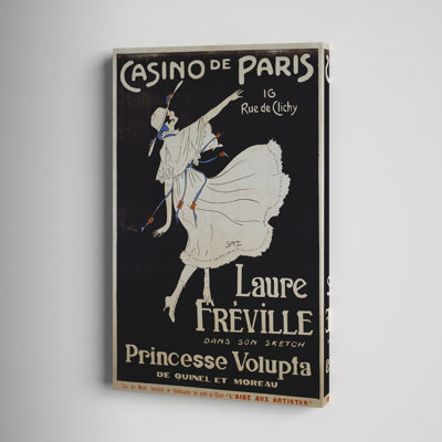 «Casino De Paris Voluptua» par Vintage Apple Collection - impression sur toile