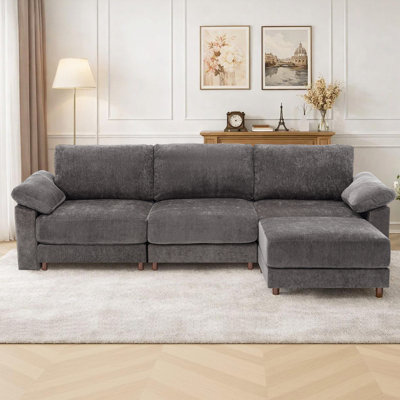 Modern Sectional Sofa Comfy Loveseat For Living Room