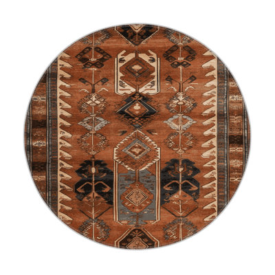 Turkish Brown Indoor and Outdoor Area Rug