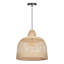 Luminaire suspendu 1 lumière dôme en bambou-932471383