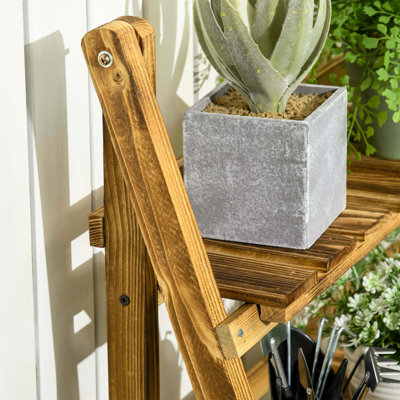 Solid Wood Plant Stand 3 Tier