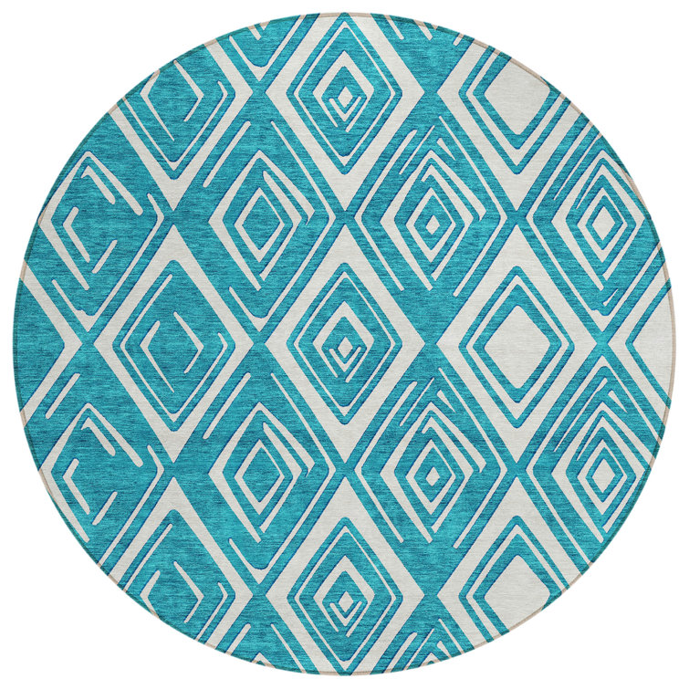 Cederick Washable Geometric Indoor / Outdoor Rug