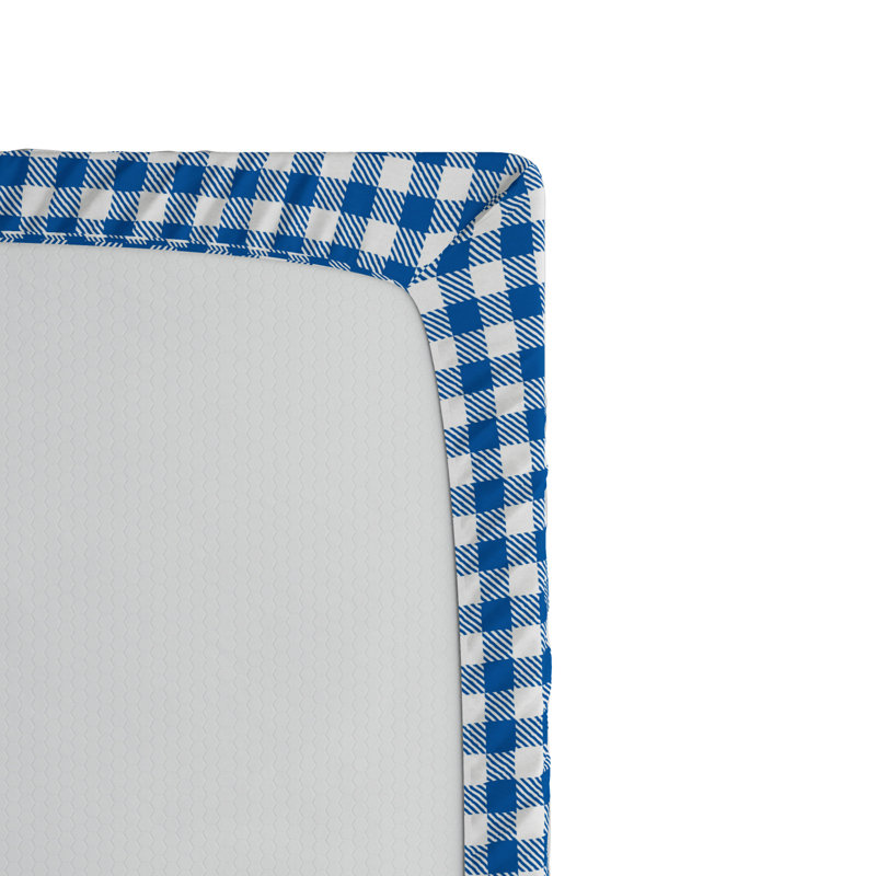 Microfiber Plaid Fitted Sheet, Queen Fitted Sheet