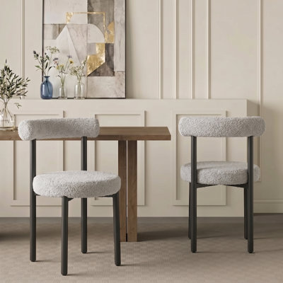 Ensemble de 2 chaises rembourrées Contemporary Chic