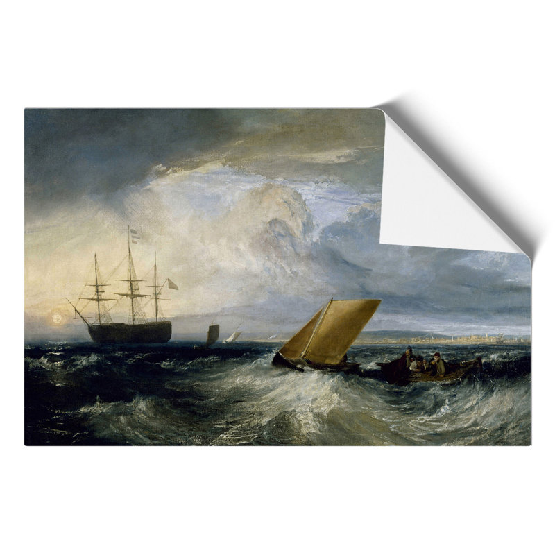 Heerness as Seen from the Nore by Joseph Mallord William Turner - Frameless Print, 30cm H x 42cm W x 0.1cm D