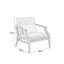 Chaise longue d'extérieur en bois de teck avec coussin et accoudoirs Clinkscales-114983512-114983515