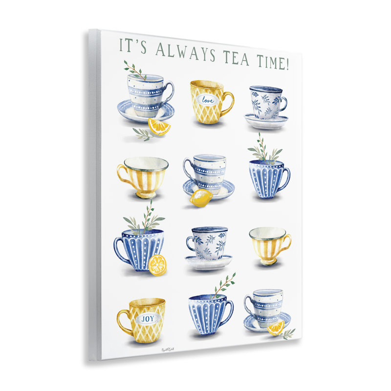«It's Always Tea Time», plaque murale par Elizabeth Tyndall
