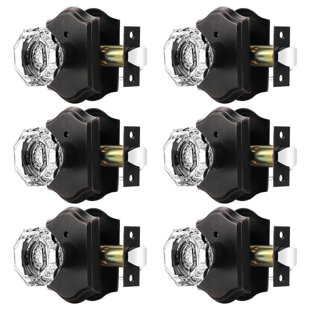 Boutons de porte en cristal Crystal (Ensemble de 6)