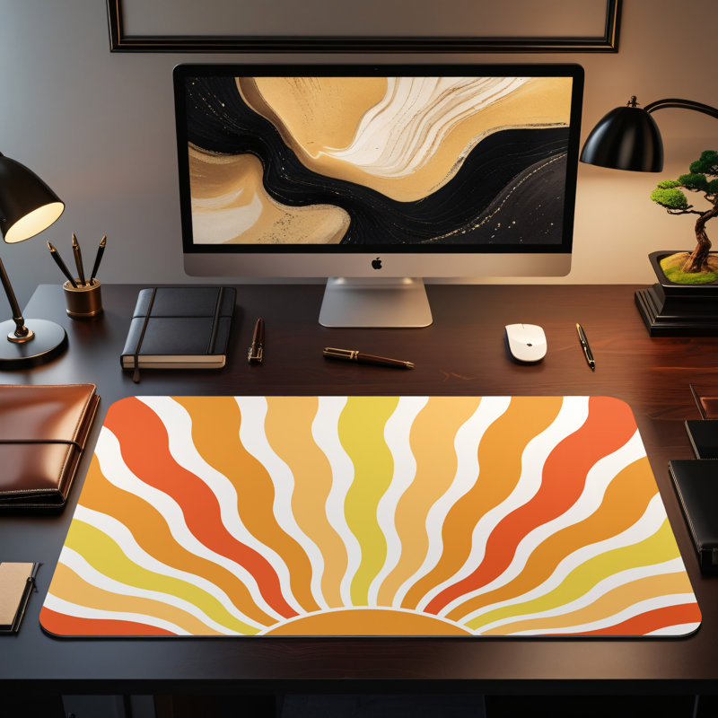 Polyester Desk Pad, 14.4x12.1