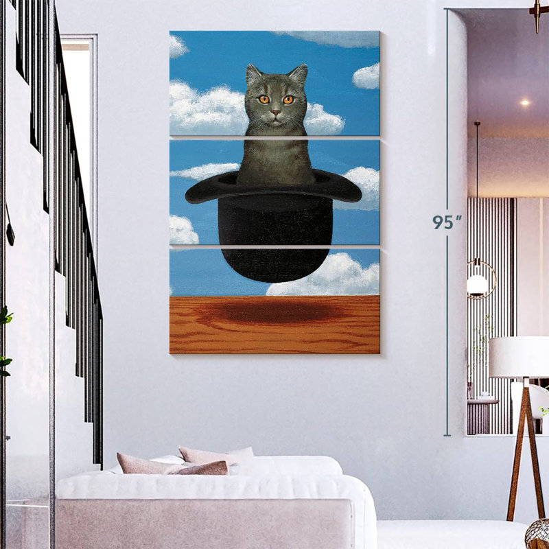 Brampt Magritte Cat, 32" H x 20" W