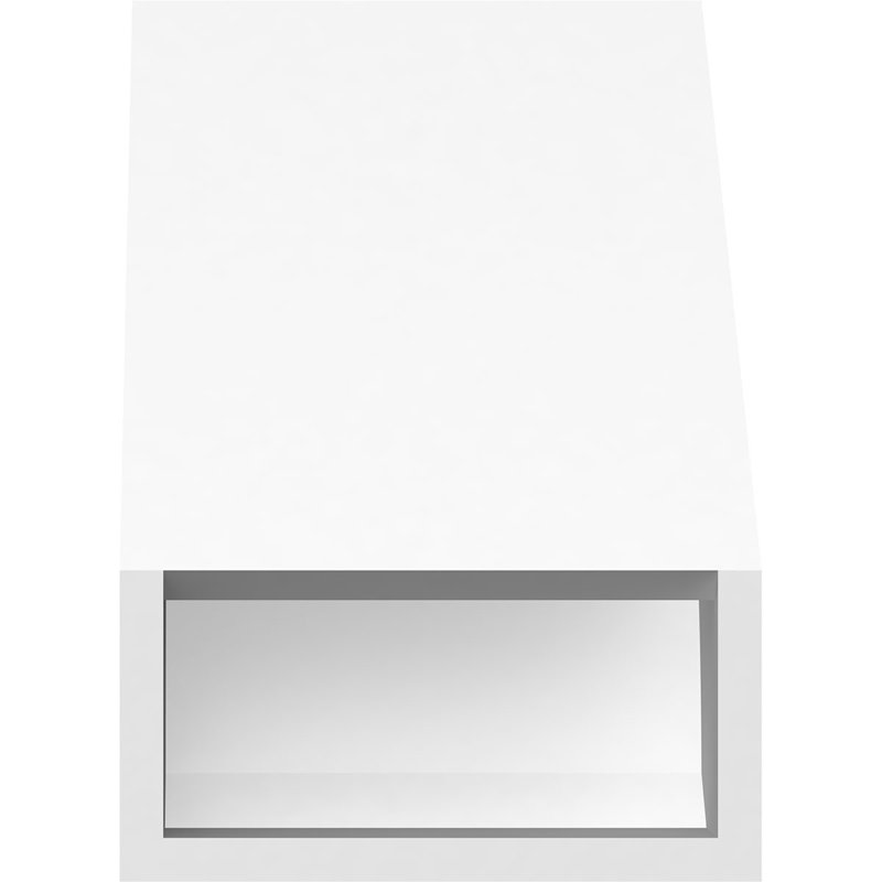 Attelle de genou standard en PVC de qualité architecturale, H 8 po x l 5 po x P 8 po