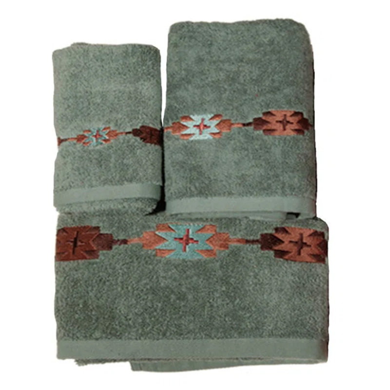 Ensemble de serviettes 3 pièces Socorro, Turquoise
