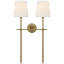 Thomas O'Brien Bryant Large Double Tail Sconce-44746427-89092950
