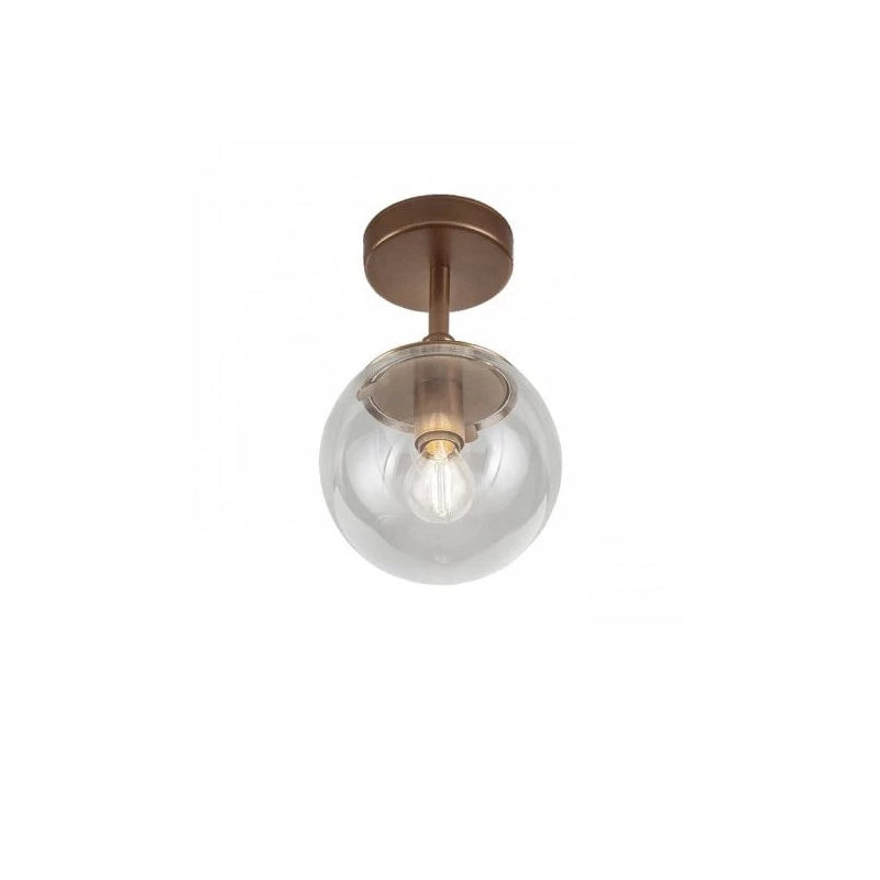 Plafonnier semi-encastré 1 lumière Global C20, Bronze