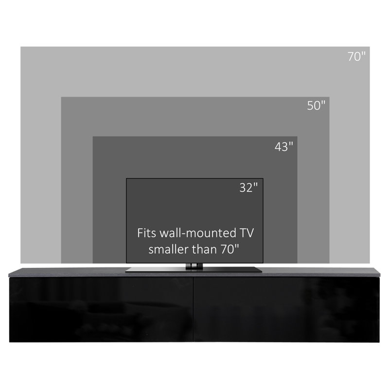 Kymberli TV Stand for TVs up to 70", Black