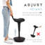 Adjustable Height Ergonomic Industrial Stool with Footrest-467572142
