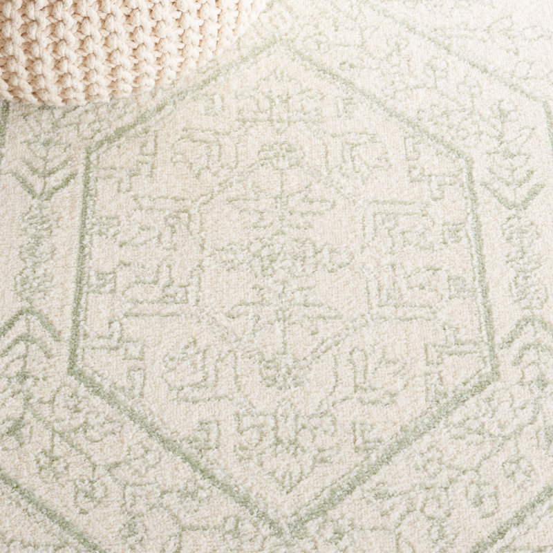 Stromsburg Oriental Area Rug, Navy/Ivory, Rectangle 183 x 274 cm
