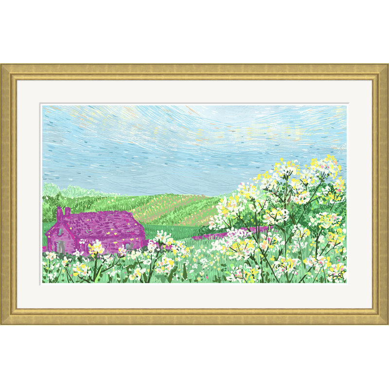 «Country Landscape II» par Yuki Osada - Peinture d'un seul cadre