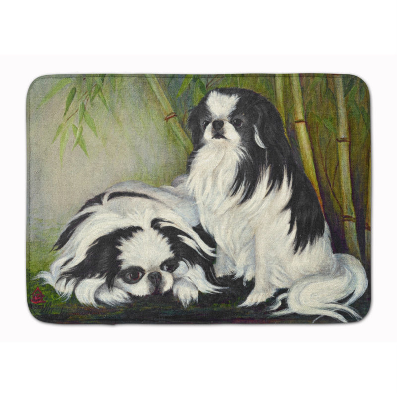 Tapis pour salle de bain en bambou avec une mousse à mémoire de jardin japonaise chin Kenwood