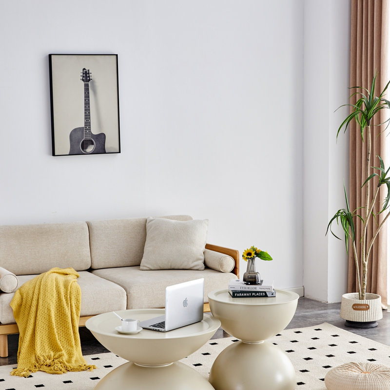 Ensemble de 2 tables rondes Milk