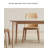 Ash wood solid wood rectangular table and chairs-102144555