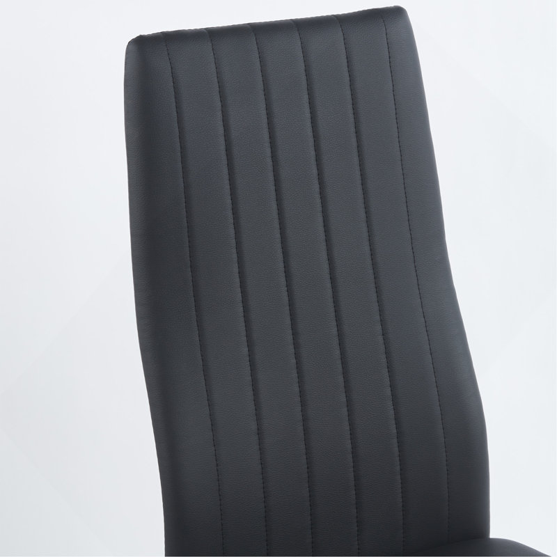 Ensemble de 4 chaises, Noir