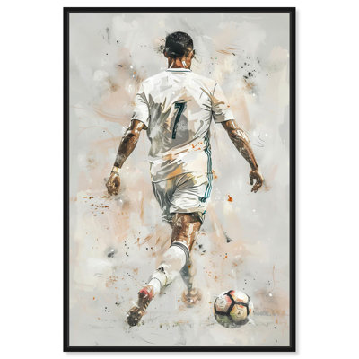 Athlète en toile blanche, impression d'art sur toile par Art Remedy