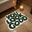 Tapis vert à poils longs «You Look Good»
